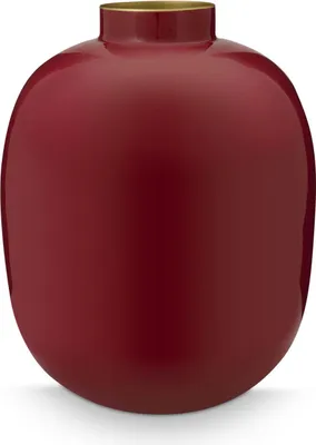 Produktbild von PIP STUDIO Vase Metal rot 32 cm