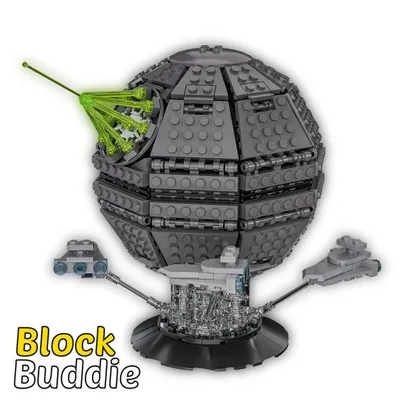 Produktbild von Todesstern Miniatur Klemmbausteine Set - 657 Teile MOC Bauset Raumstation Model