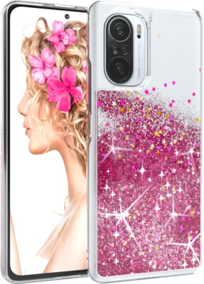 Produktbild von EAZY CASE - Glitzer Hülle kompatibel mit Xiaomi Mi 11i Glitzer Schutzhülle, Soft Case, Backcover Transparent mit Motiv