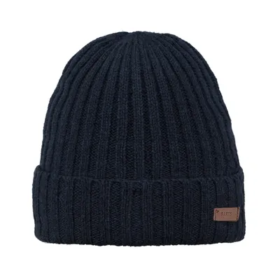 Image de Barts casquette homme - Haakon Turnup, One Size, bonnet laine, uni Marine (Navy)