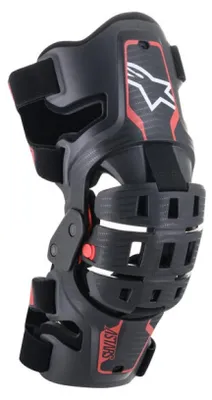 Image de Genouillères BIONIC 5 S, ALPINESTARS, pour enfants (noir/rouge, paire) 2026