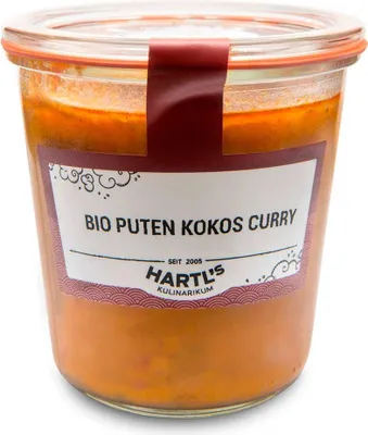 Produktbild von Puten Kokos Curry 460g - Fertiggericht von Hartls Kulinarikum