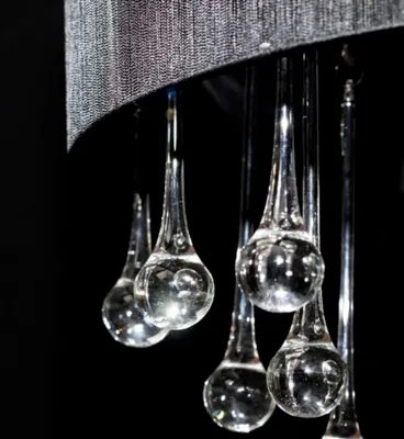Immagine prodotto di Lampadario con 85 Cristalli Nero