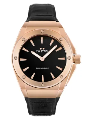 Produktbild von TW Steel CE4026 Damen-Armbanduhr, Roségold-Gehäuse, Leder-Armband