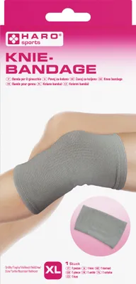 Immagine prodotto di HARO 10161 Supporto sportivo HARO "Knee", taglia: XL, grigio