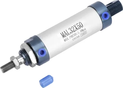Imagen del producto de Cilindro neumático, cilindro neumático de doble efecto con un solo pistón, cilindro neumático, cilindro neumático de 32 mm, cilindro neumático de un solo pistón