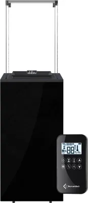 Zdjęcie produktu dla Ogrzewacz gazowy Patio Mini szklany czarny sterowanie automatyczne 8,2 kW