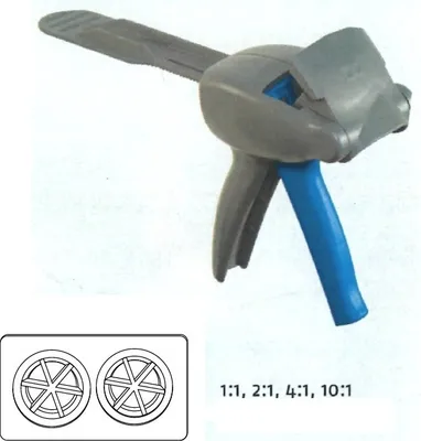 Produktbild von COX 2K Klebstoff Dosierpistole MR 50 50ml 1:1/2:1/4:1/10:1 Mixpac I-Kartusche