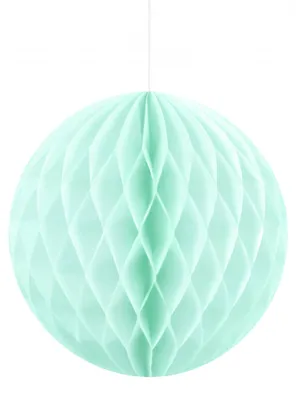 Produktbild von Kleine Wabenkugel aus Papier Mint 10 cm zum Aufhängen - Einheitsgröße
