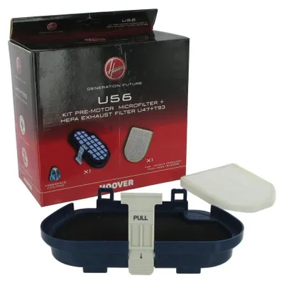 Image de Kit de filtres Zyklon Hoover U47, compatible avec l'aspirateur balai Freespace, pièce d'origine