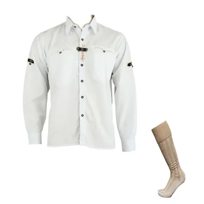 Produktbild von Trachtenhemd Fashion Trachten Herren Hemd Hemd inkl. Socken - Größe 4XL
