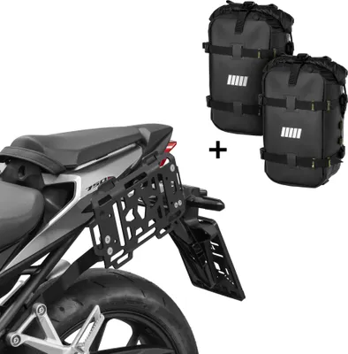 Obrázek produktu pro Nosič bočních brašen ZIEGER + 2× SCHNORR bumberbag M (12L) kompatibilní s Honda CB 750 Hornet