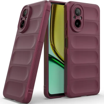 Produktbild von Handyhülle für Realme C67 4G Weich TPU Silikon Stossfest Anti-rutsch Hülle bordeaux