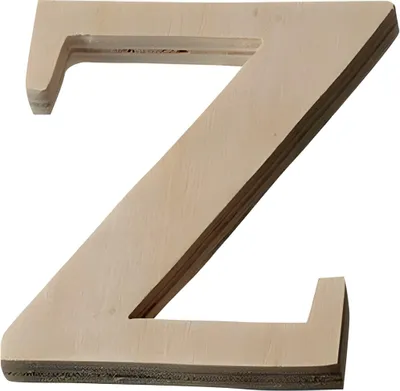 Produktbild von KNORR PRANDELL 218735669 Buchstabe groß Z 8 x 55 x 01 cm Sperrholz