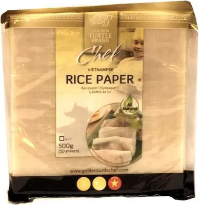 Produktbild von Golden Turtle Chef quadratisches Reispapier 500 g