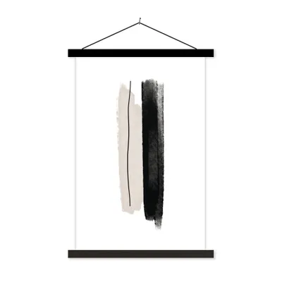 Produktbild von MuchoWow® Textilposter Linie - Gestaltung - Pastell 120x180 cm mit schwarzem Rahmen - Fotos