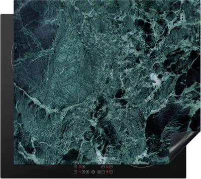 Produktbild von KitchenYeah© Herdabdeckplatte Marmor - Stein - Textur - Marmoroptik - Design , 59x52cm, Küche Deko, Glaskeramikkochfeld Herdabdeckung, Abdeckplatte fùr Kochfeld