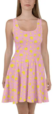 Produktbild von Mr. & Mrs. Panda Shirtkleid Bananen Staude L - Rosa - Geschenk, Luftiges Sommerkleid, Damenkleid, Kleid, Muster, Damen-Sommerkleid, Strandkleid