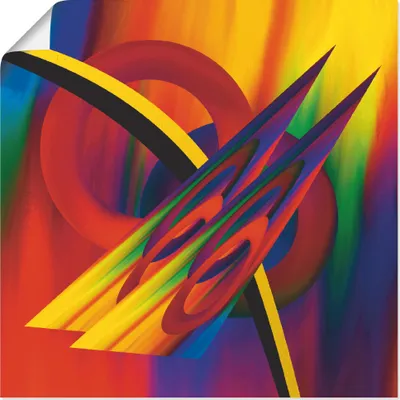 Produktbild von ARTland Poster Modern Bunt Größe: 40x40 cm