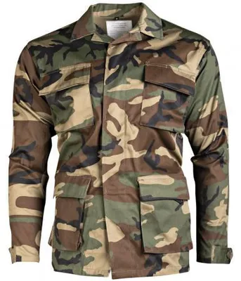 Productafbeelding van Amerikaanse veldjas voor heren, model BDU (Woodland), maat S