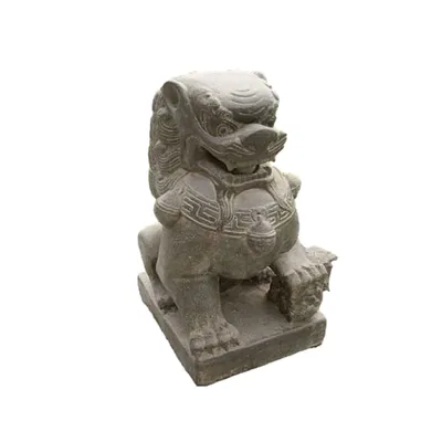 Produktbild von Wunderschöner Tempel Löwe aus Steinguss perfekt für den Garten die Terrasse oder den Vorgarten ist Frostfest Witterungsbeständig und Neu 60cm H, AP-TL-65-af