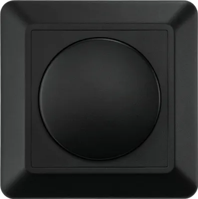 Produktbild von Ledvion - Abdeckung Dimmer Schalter, Drehdimmer Dimmschalter, Phasenabschnitt, Schwarz Abdeckrahmen, Nur Abdeckung