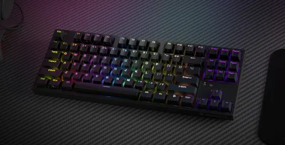 Produktbild von GENESIS Thor 404 TKL, Kabelgebunden, USB, Mechanischer Switch, QWERTY, RGB-LED, Schwarz