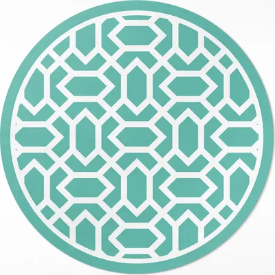 Produktbild von Mosaik aus unregelmäßigen Fliesen– Vinylteppich – Indoor Teppich – Flur – Pflegeleicht – Runder Teppich – PVC Teppich – Outdoor Teppich – Pflegeleicht – fi 110cm