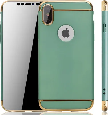 Image de Coque de protection rigide pour iPhone X, de couleur verte