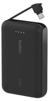 Productafbeelding van Belkin BOOST Charge Powerbank. 20W, 10.000mAh, USB-C, zwart. Modelnummer: BPB021hqBK
