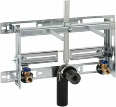 A plumbing installation frame for a bidet.