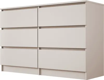 Produktbild von Kommode, 6 Schubladen, Kaschmir, 120 x 78 x 39 cm