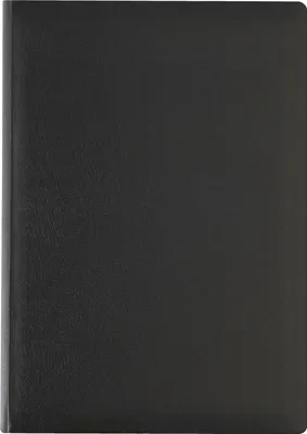 Image de Calendrier livre DIN A5, Balacron, 320 pages, 1 jour / 1 page, noir, samedi/dimanche 1 page 1 ruban marque-page, perforation coin