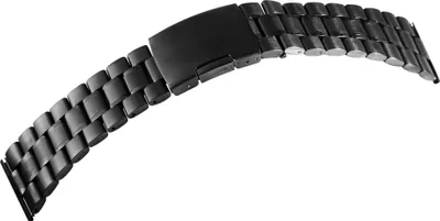 Produktbild von Gliederband Edelstahl Armband in schwarz poliert
