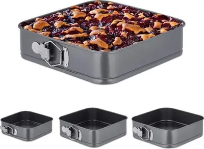 Image de Ensemble de 4 moules à charnière carrés