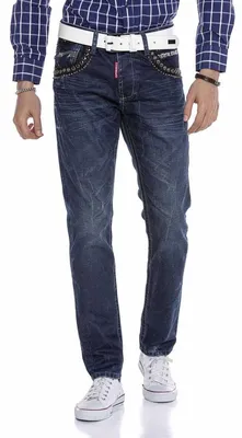 Produktbild von CD665 Herren Jeans mit Stickerei im modischen Look