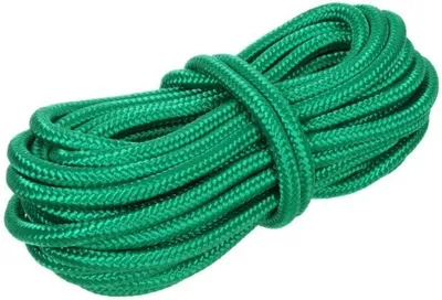 Produktbild von Polypropylen-Seil Textilseil Leine Schnur - Geflochtenes Seil mit einer Traglast von bis zu 7500 N - 8 mm in Grün - 10 Meter