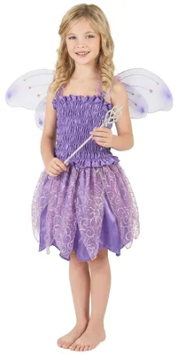 Produktbild von Feenkostüm Violett für Mädchen S 4-6 Jahre (110-120 cm)