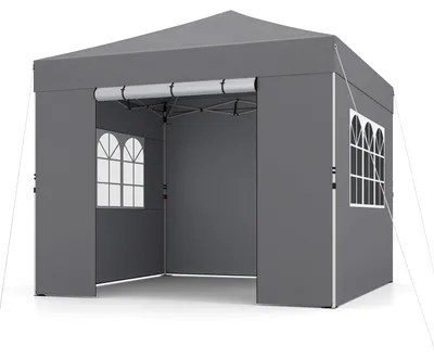 Produktbild von KOMFOTTEU Wetterfester Faltpavillon 3x3 m, Gartenzelt für Garten