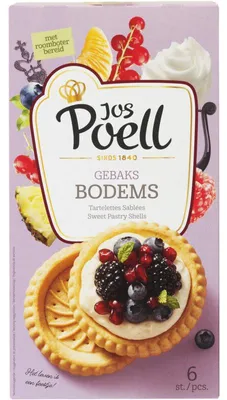 Obrázek produktu pro Jos Poell Roomboter Gebaksbase 150 g – Křupavý, máslový koláčový základ