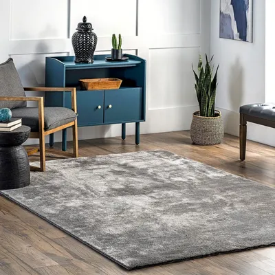 Produktbild von Flycarpets Teppich Solid Hochflor Langflor Weich Flauschig Uni Modern Wohnzimmer Teppich – Größe 160x230 cm