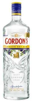 Obrázek produktu pro Gordon's London Dry Gin s vyváženou chutí láhev 1000ml