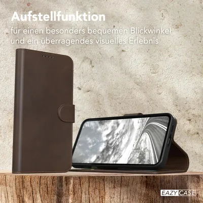 Produktbild von EAZY CASE Business Hülle für Samsung Galaxy A55 klappbar, Premium Kunstleder Handyhülle mit Kartenfach
