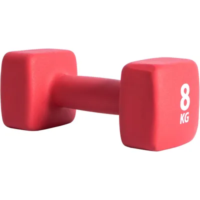 Productafbeelding van Pure2improve P2I201450, korte halter met vast gewicht, rood, neopreen, 8 kg, 1 stuk