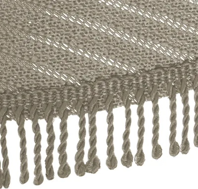 Produktbild von Wetterfestes Tischdecken für Garten, Balkon und Camping - rund (140 cm) in Cappuccino