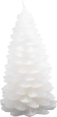 Produktbild von Tannenbaumkerze 12cm Weihnachtskerze Christbaumkerze Tischdeko Weihnachtsbaum, Farbe:weiß