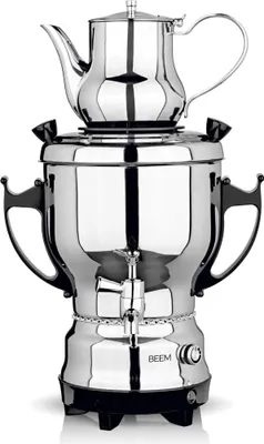 Produktbild von BEEM TEA-CLASSIC Samowar 3L Edelstahl Schwarz| mit 1 L Teekanne