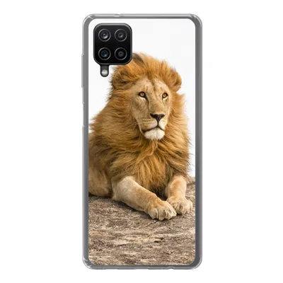 Produktbild von MuchoWow® Handyhülle Schutzhülle Hülle für Samsung Galaxy A12 Löwe - Mähne - Tier Silikon Softcase Handy Hülle - Bild