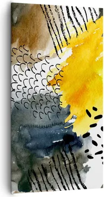 Produktbild von Bild auf Leinwand - Leinwandbild - Einteilig - Abstraktion Muster Flecken - 65x120cm - Wand Bild - Wanddeko - Wandbilder - Leinwanddruck - Bilder - Wanddekoration - Leinwand bilder - PA65x120-4282