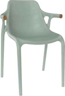 Image de Fauteuil de terrasse en POLYPROPYLENE vert pour Exterieur